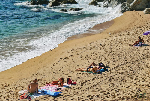 Vacances à la plage en Espagne